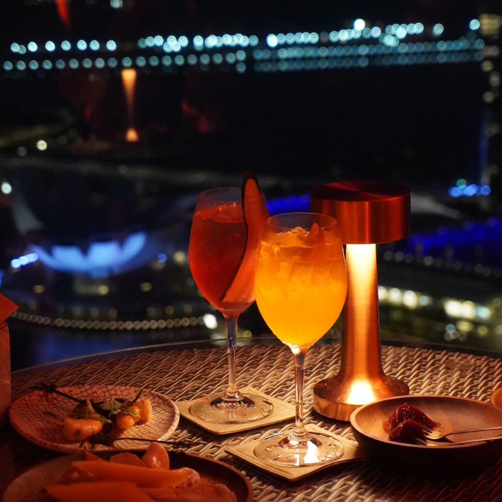 At the alfresco bar, we had the Aperol Candy and Tonico cocktails. Photo: Angeline Ang/HungryGoWhere Altro Zafferano Italian Restaurant
