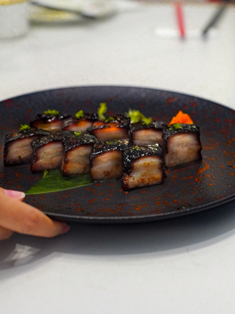 Fatty and well-caramelised char siew. Photo: Evan Mua/HungryGoWhere mansion 7 cantonese cuisine