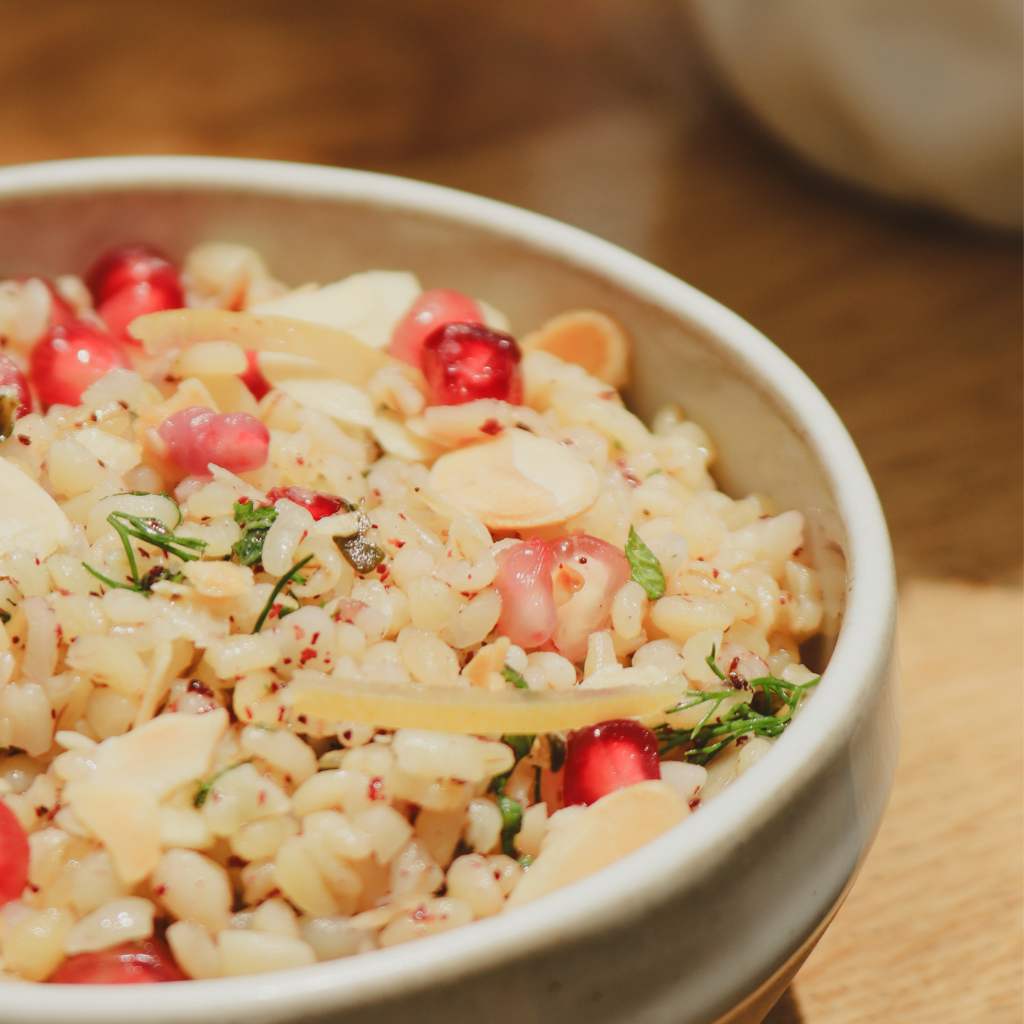 The cracked wheat salad is sweet and refreshing. Photo: Phyllis Leong/HungryGoWhere Hortus Singapore