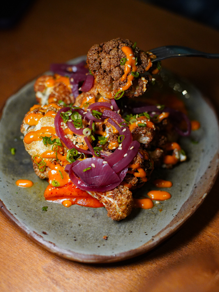 Cauliflower and tteokbokki work wonderfully together texturally. Photo: Evan Mua/HungryGoWhere almost famous