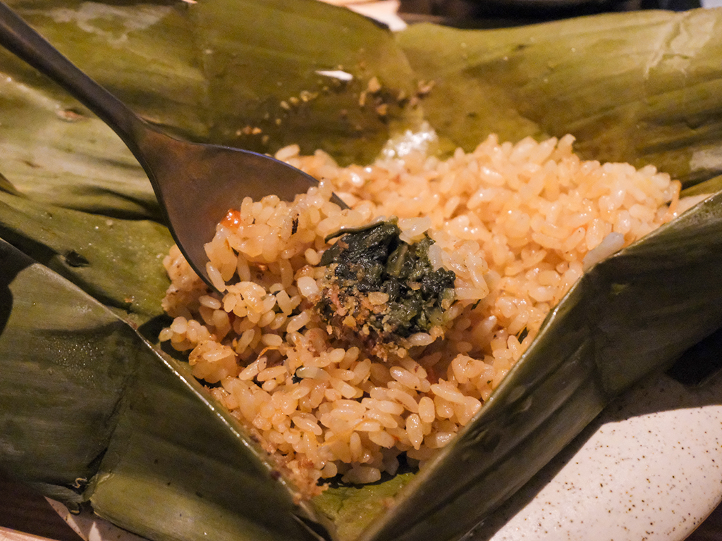 The wok-fried nasi ulam is spicy, savoury, and herbaceous all at once. Photo: Gary Lim/HungryGoWhere Belimbing