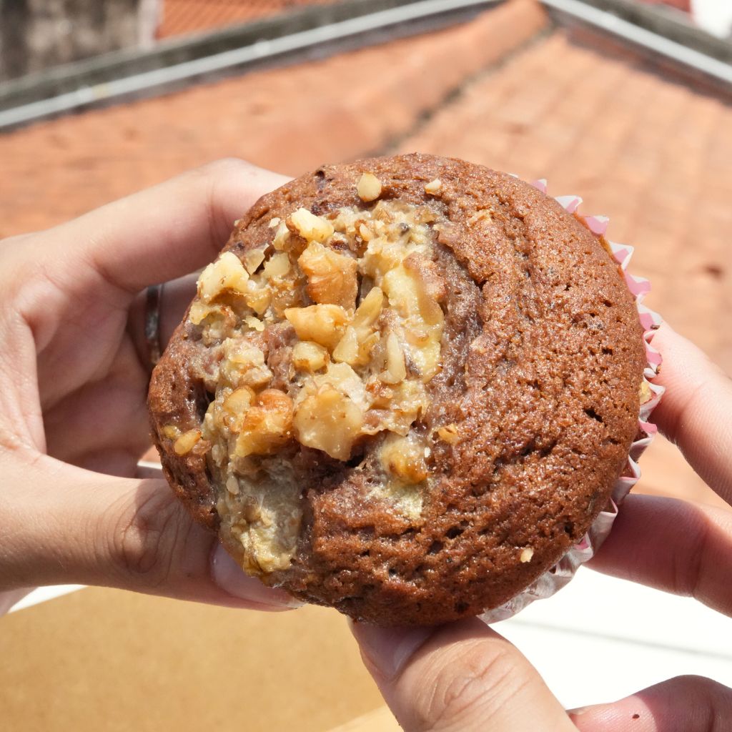 Banana walnut muffin. Photo: Roma ChonkarHungryGoWhere Pretty Good Muffins