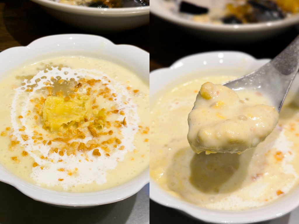 Ultra rich-durian coconut mousse. Photo: Zawani Abdul Ghani/HungryGoWhere yuen yeung desserts neil road