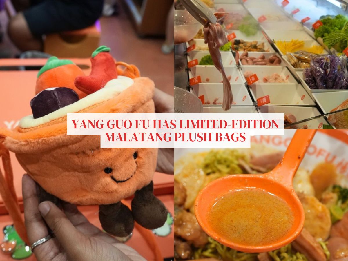 Snag these limited-edition malatang plush bags at Yang Guo Fu Mala Tang’s newest Marina Square concept store
