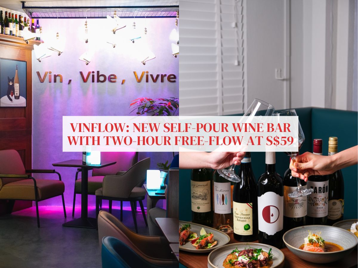 Vinflow: New self-pour wine bar at Keong Saik with two-hour free-flow at S$59