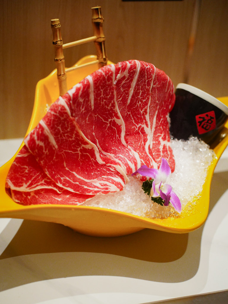 Wagyu beef for the meat lovers. Photo: Evan Mua/HungryGoWhere shuai jiang jun hotpot