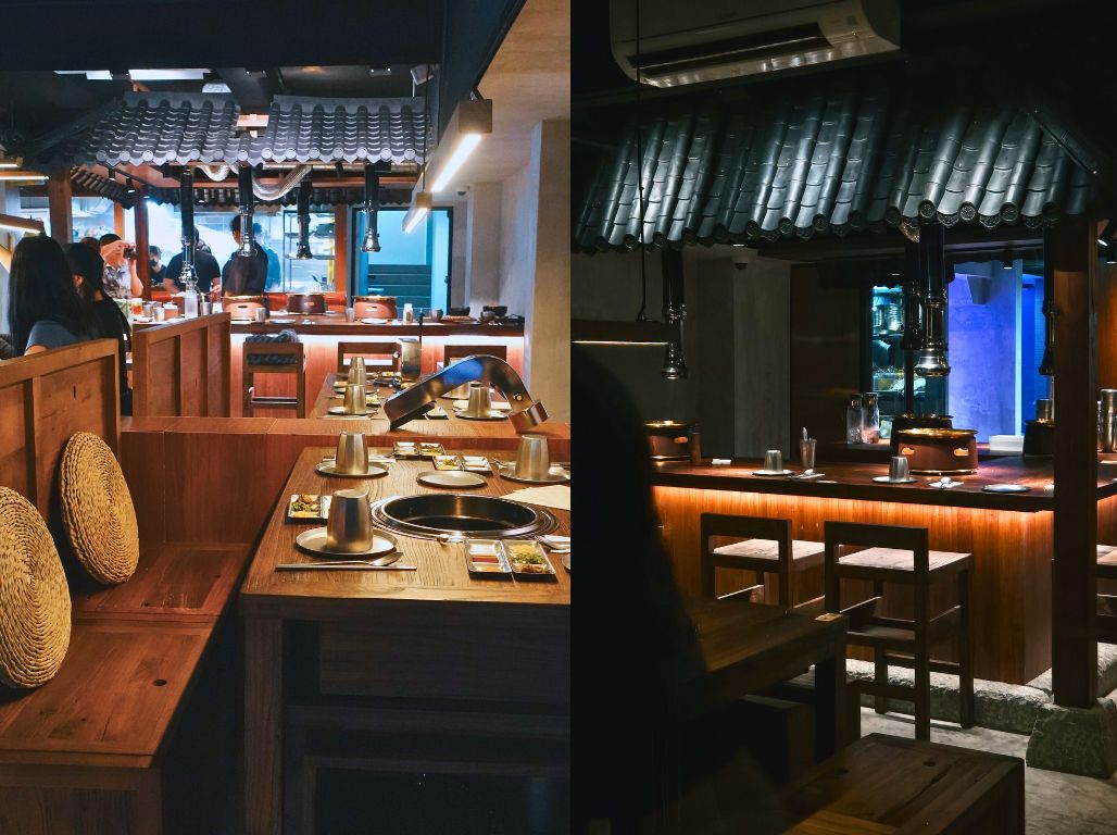 A good mix of modernity in its traditional-inspired decor at Song Gye Ok Singapore. Photo: Sarah Chua/HungryGoWhere Song Gye Ok Singapore Telok Ayer