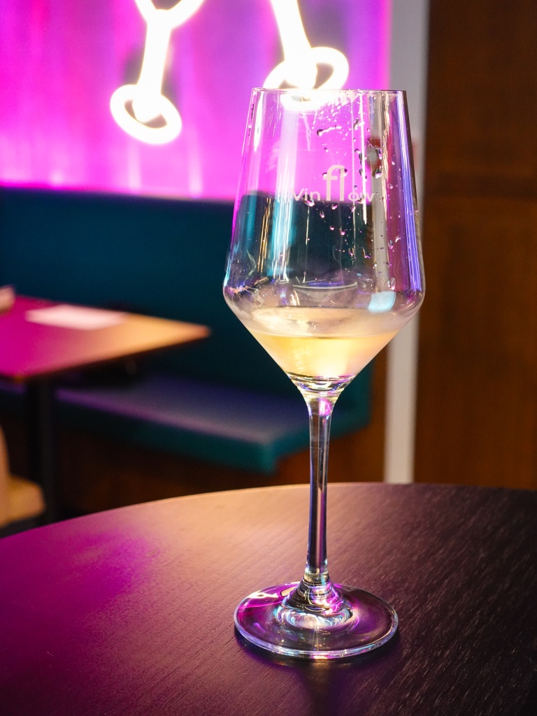 The tasting portion of 40ml is just right. Photo: Sarah Chua/HungryGoWhere Vinflow SG Keong Saik Road