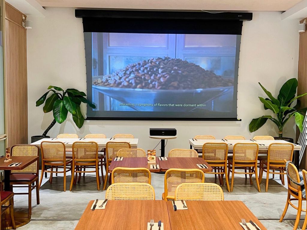 Its indoor space is called The Tasting Room. Photo: Shannon Yap/HungryGoWhere mr bucket chocolaterie