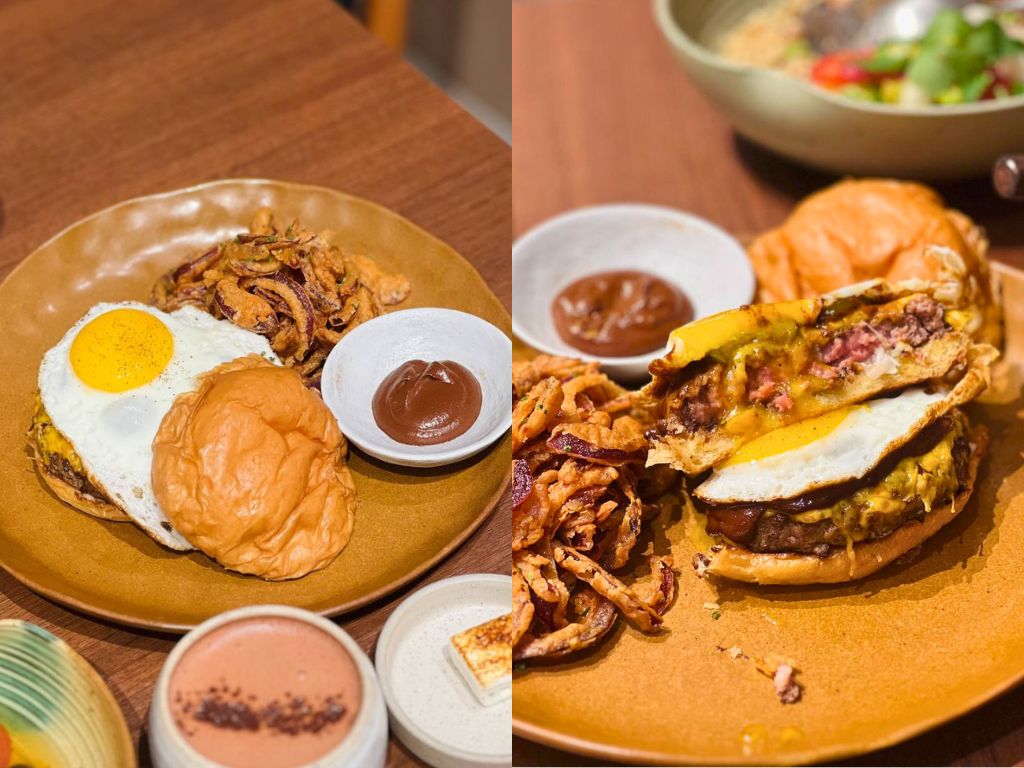 The signature beef burger. Photos: Shannon Yap/HungryGoWhere mr bucket chocolaterie