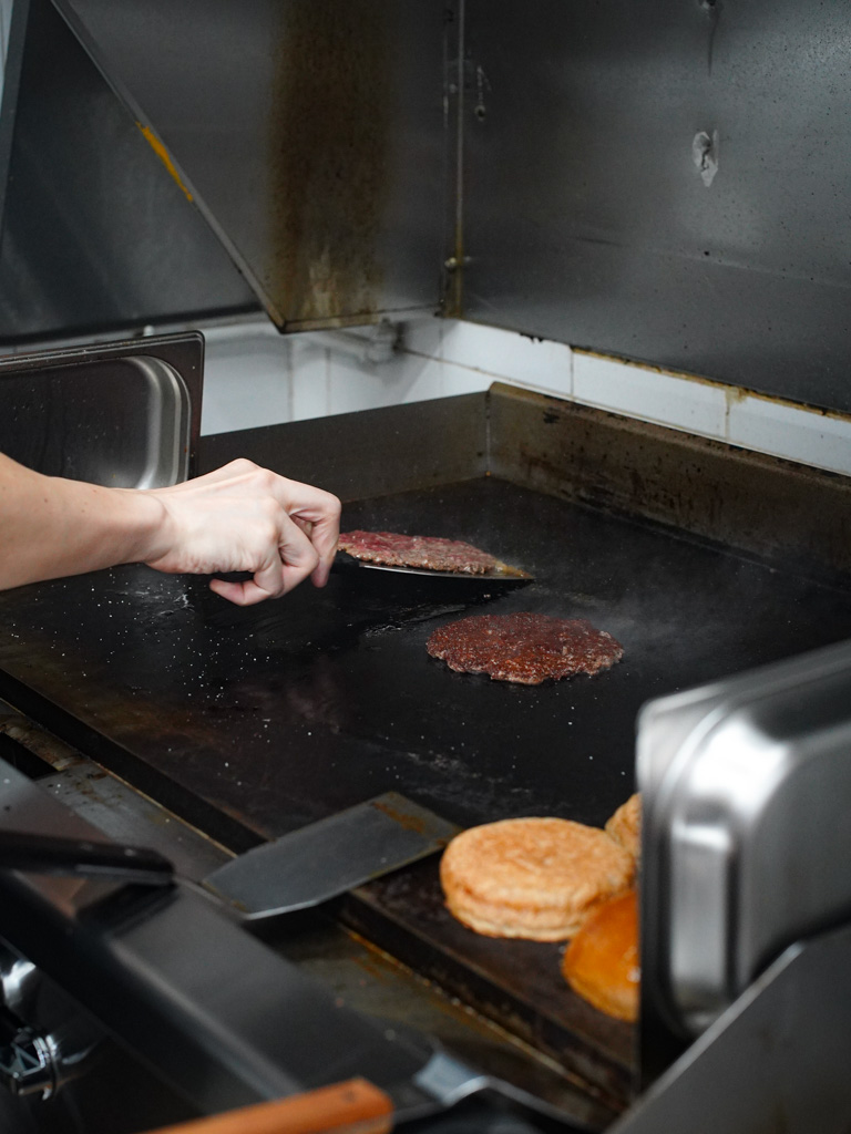 He worried that the older demographic might not appreciate the burgers as well. Photo: Evan Mua/HungryGoWhere kine burgers