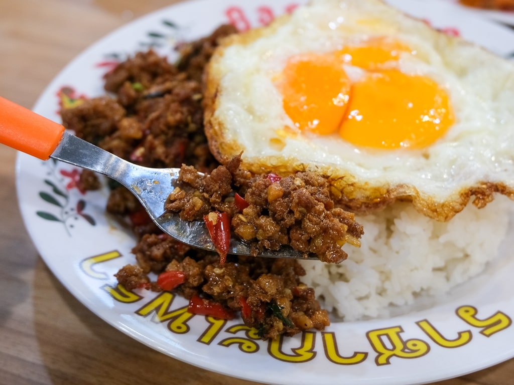 Basil King’s pad krapow is simple and no-nonsense. Photo: Gary Lim/HungryGoWhere Basil King Singapore