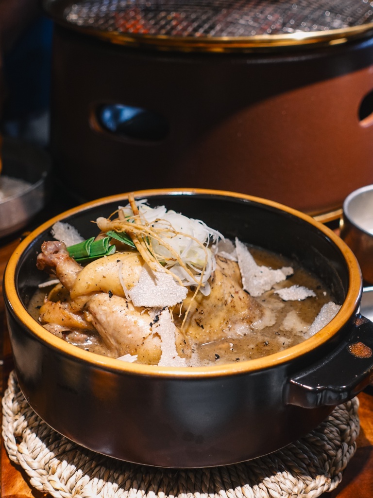 Song Gye Ok’s truffle samgyetang — so much umami in one bowl. Photo: Sarah Chua/HungryGoWhere Song Gye Ok Singapore Telok Ayer