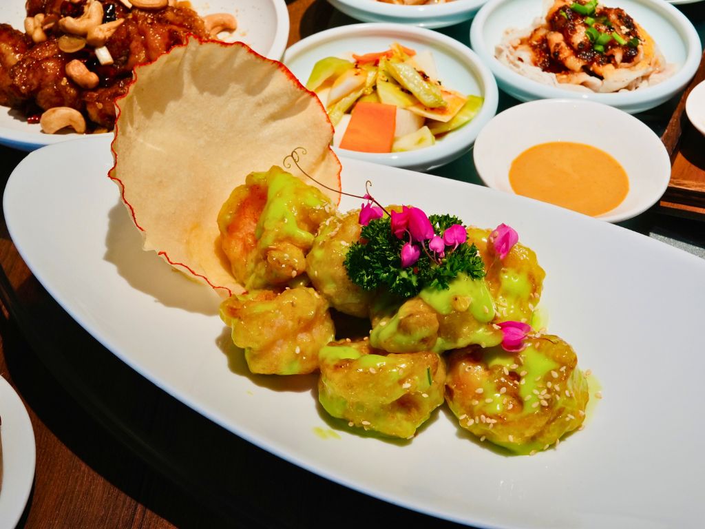 The deep-fried wasabi prawn. Photo: Shannon Yap/HungryGoWhere si chuan dou hua