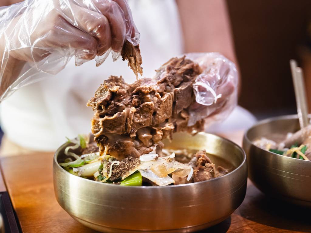 The pork bone spicy noodles. Photo: Abdul Rahim Anwar/HungryGoWhere kalguksu seoul noodle shop