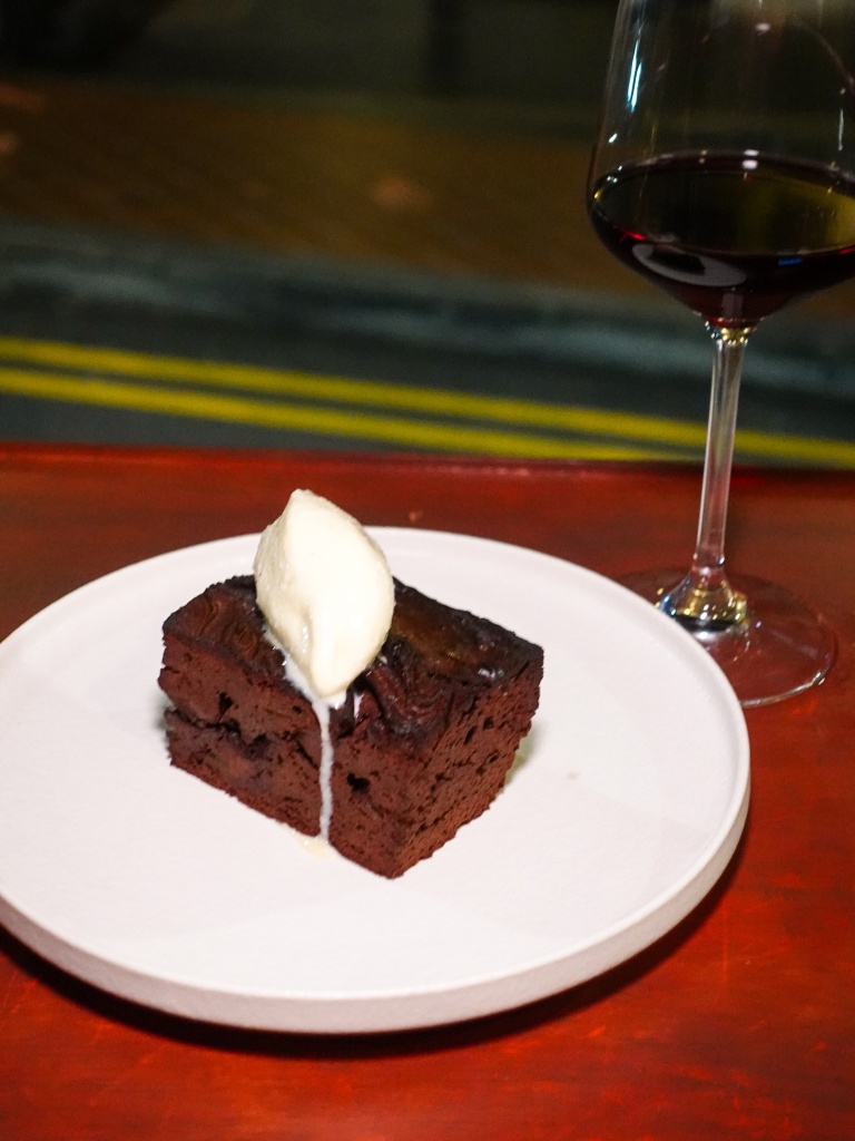 Double chocolate miso brownie. Photo: Sarah Chua/HungryGoWhere Club Street Laundry Modern Australian Eatery