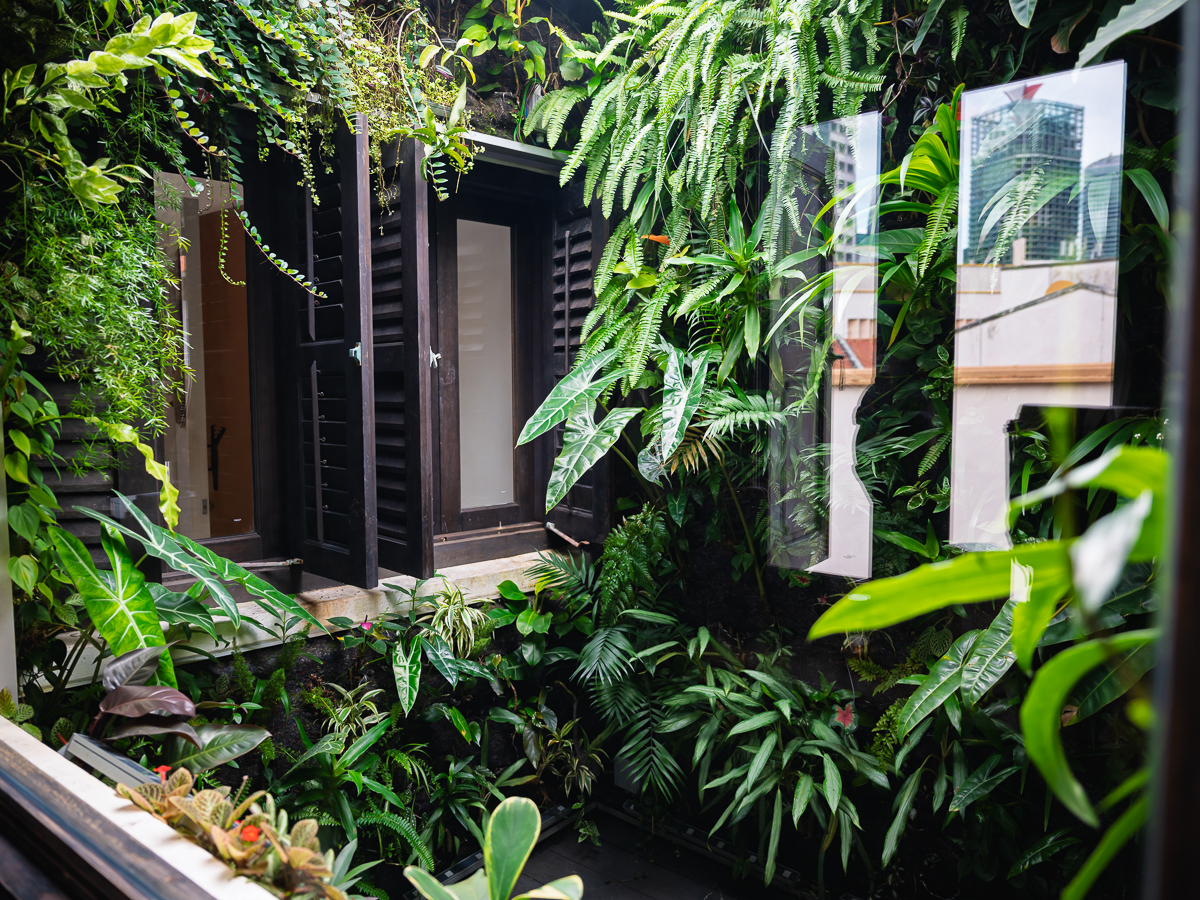 A vertical garden for some pizzazz. Photo: Abdul Rahim Anwar/Singapore tamba