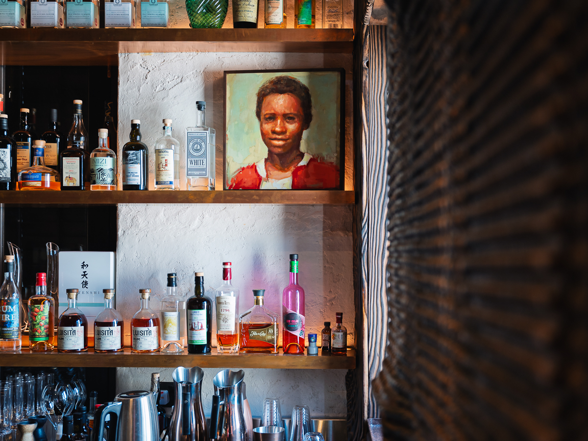 There’s a photo of Tamba behind the bar counter. Photo: Abdul Rahim Anwar/Singapore tamba