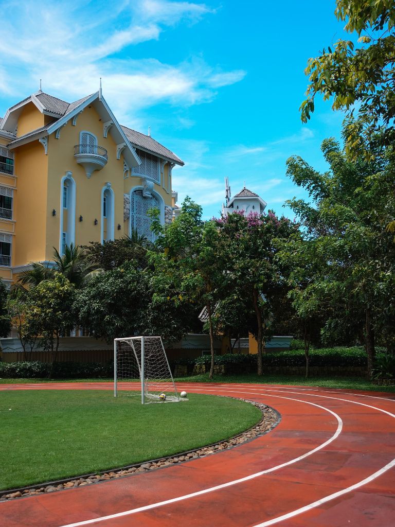 Bet your hotel doesn’t have a running track. Photo: Sarah Chua/HungryGoWhere Phu Quoc restaurants