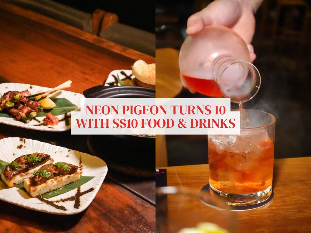 Clarke Quay restaurant-bar Neon Pigeon is turning 10 with its food and drinks at S$10, too
