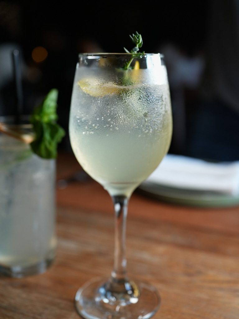The Giardino Spritz is bright and herbaceous — a great aperitivo. Photo: Angeline Ang/HungryGoWhere il giardino botanic gardens