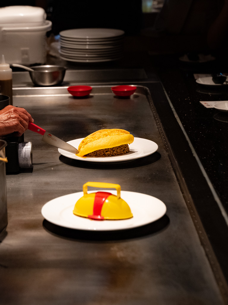 The money shot. Photo: Evan Mua/HungryGowhere kichi kichi omurice singapore