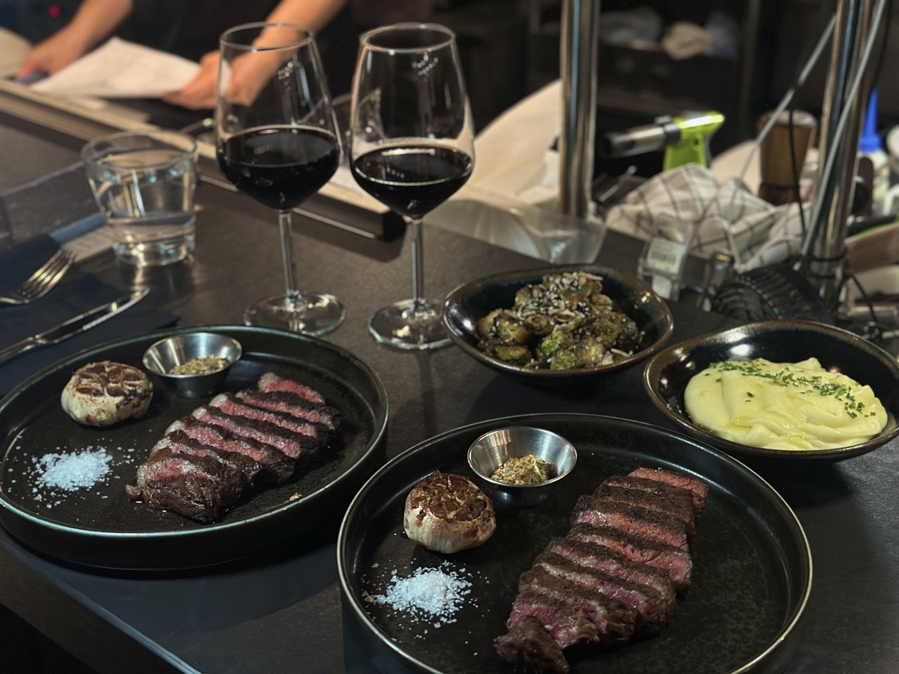 American wagyu picanha (left), full-blood wagyu Denver (right). Photo: Shannon Ong/HungryGoWhere fat belly