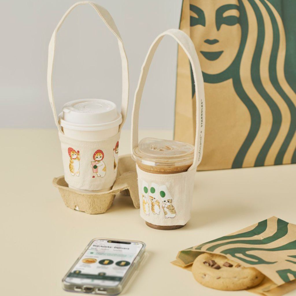 Whether you’re planning to drop by Starbucks, you won’t be leaving the collab empty-handed. Photo: Starbucks Singapore Starbucks x Mofusand