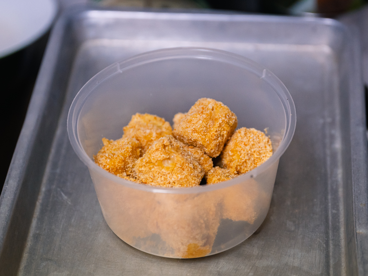 The ngoh hiang pieces are freshly coated with biscuit crumbs when ordered. Photo: Abdul Rahim Anwar/HungryGoWhere Yi Family Dynasty Fried Rice