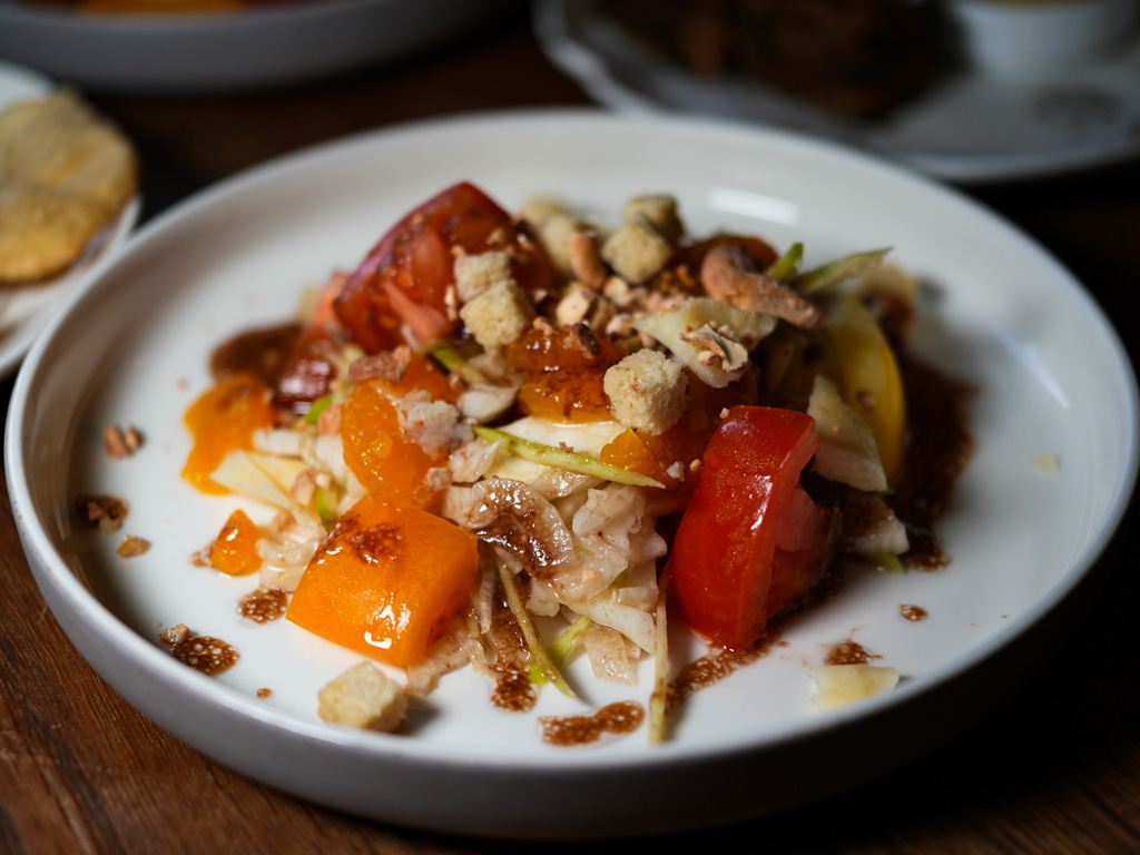 The panzanella “Singapura” is a colourful, textural salad with a local taste. Photo: Angeline Ang/HungryGoWhere il giardino botanic gardens
