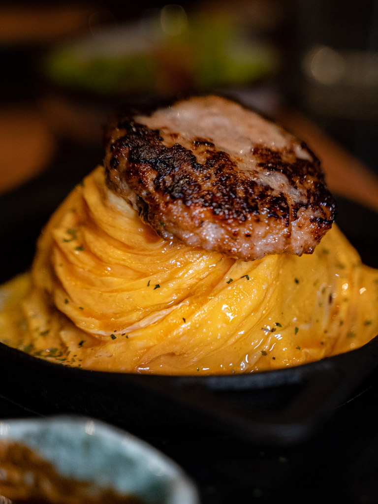 Hamburg and omurice are a solid pairing. Photo: Evan Mua/HungryGowhere kichi kichi omurice singapore tsukimi hamburg