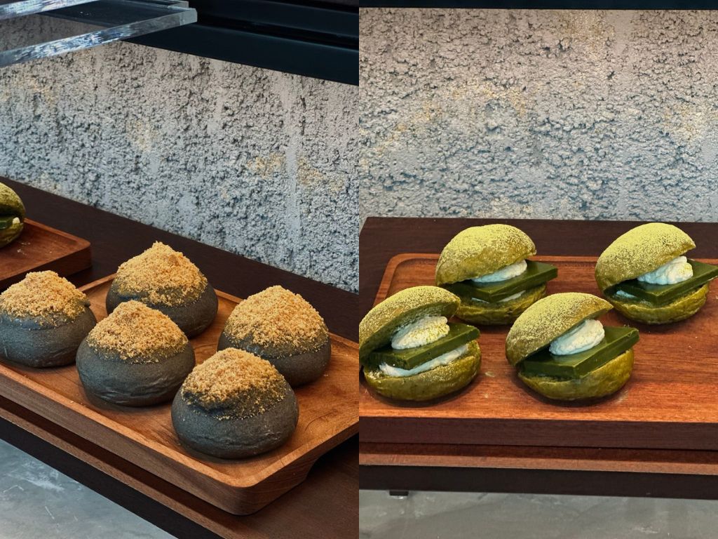 From left to right: Sesame, matcha. Photo: Shannon Ong/HungryGoWhere fine crumbs by alice
