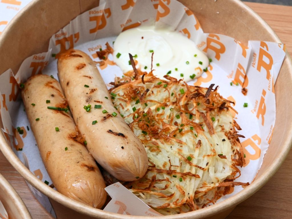This sausage and rosti combination works. Photo: Angeline Ang/HungryGoWhere rostii telok ayer