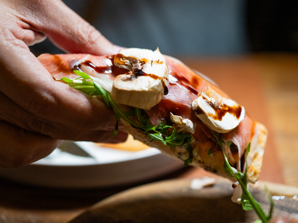 The crust is beautifully crisp, while the flavours are balanced and rich. Photo: Angeline Ang/HungryGoWhere il giardino botanic gardens