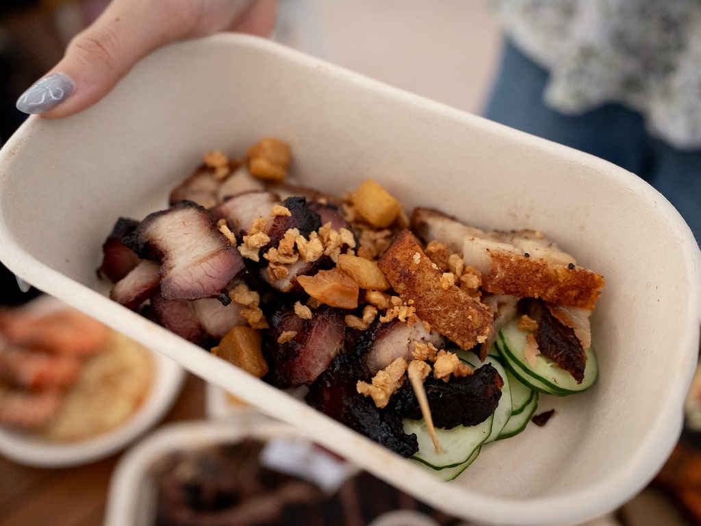 We couldn’t decide on one, so we requested for a half-half mix of two dishes. Photo: Angeline Ang/HungryGoWhere sentosa grillfest 2025