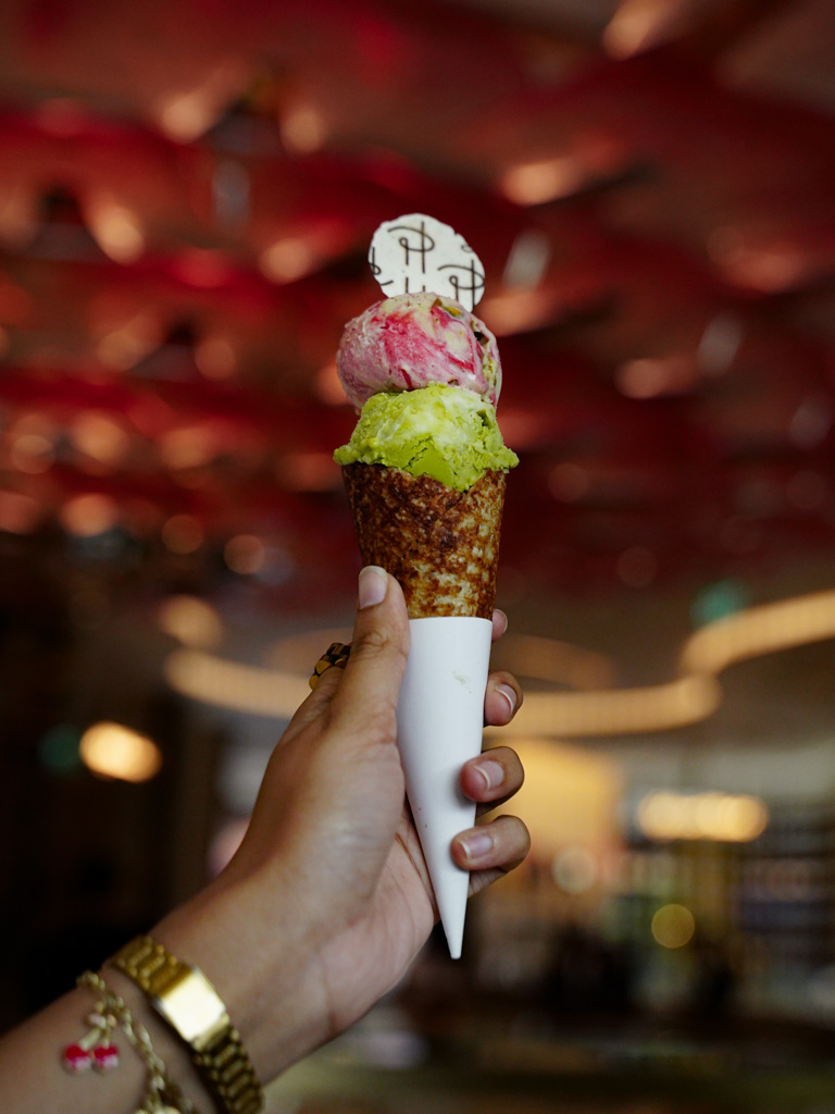 Freshly made cones are the best cones. Photo: Evan Mua/HungryGoWhere pierre herme