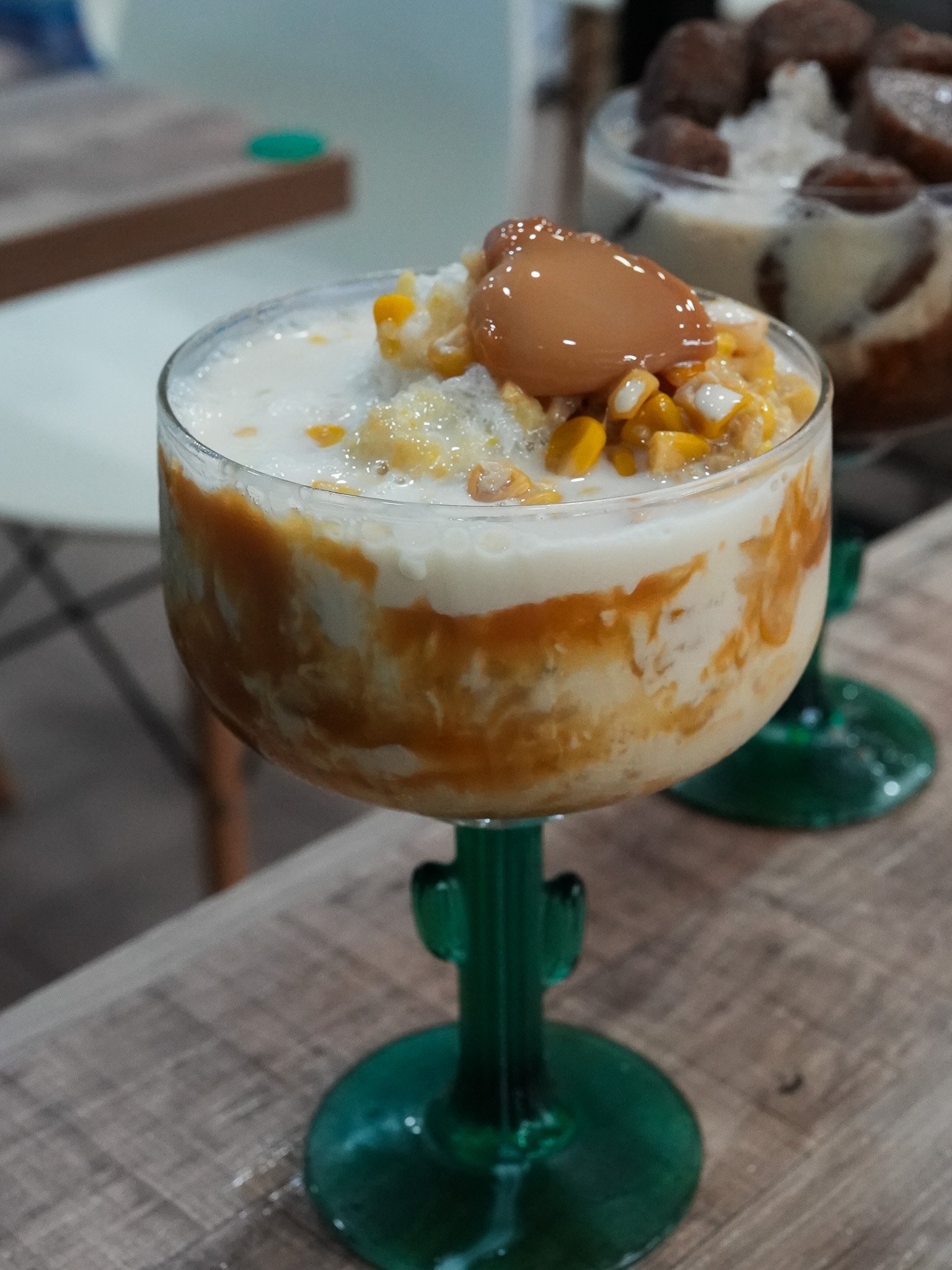 Mais con’ yelo — a refreshing mix of sweet corn, shaved ice, and creamy milk. Photo: Angeline Ang/HungryGoWhere nanay's kitchen