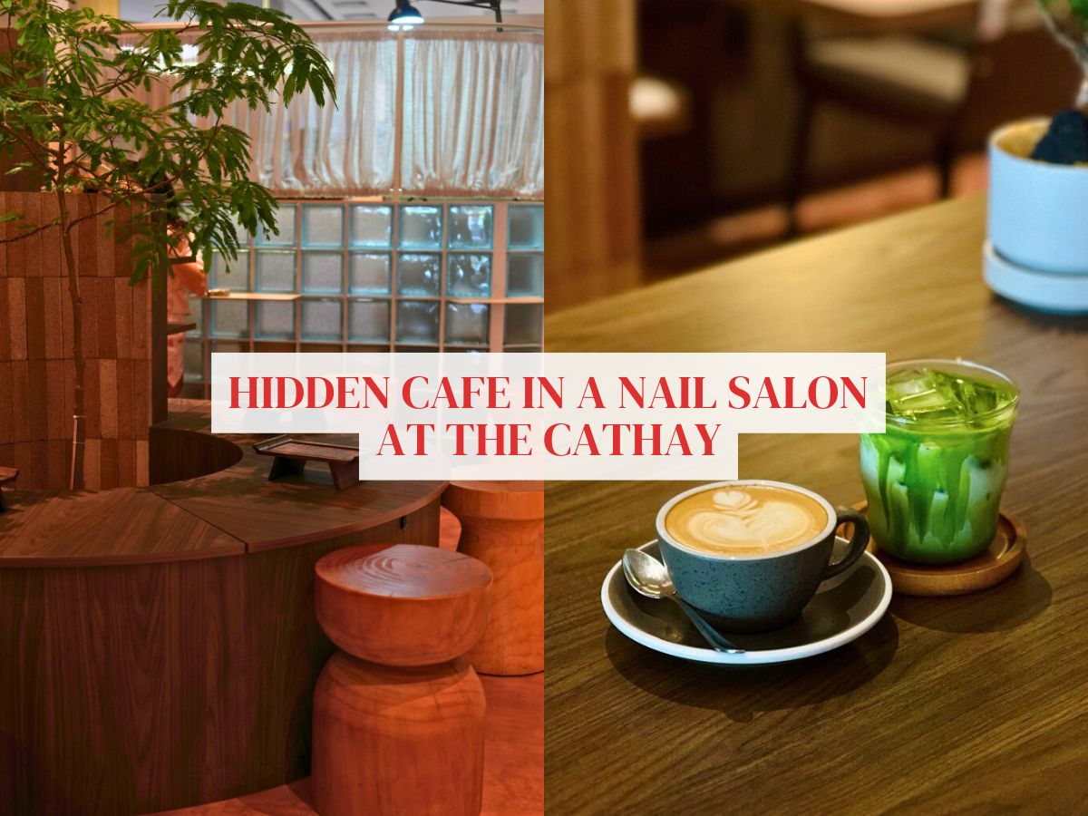 A Slow Cup is a cosy coffee spot within a nail salon at The Cathay