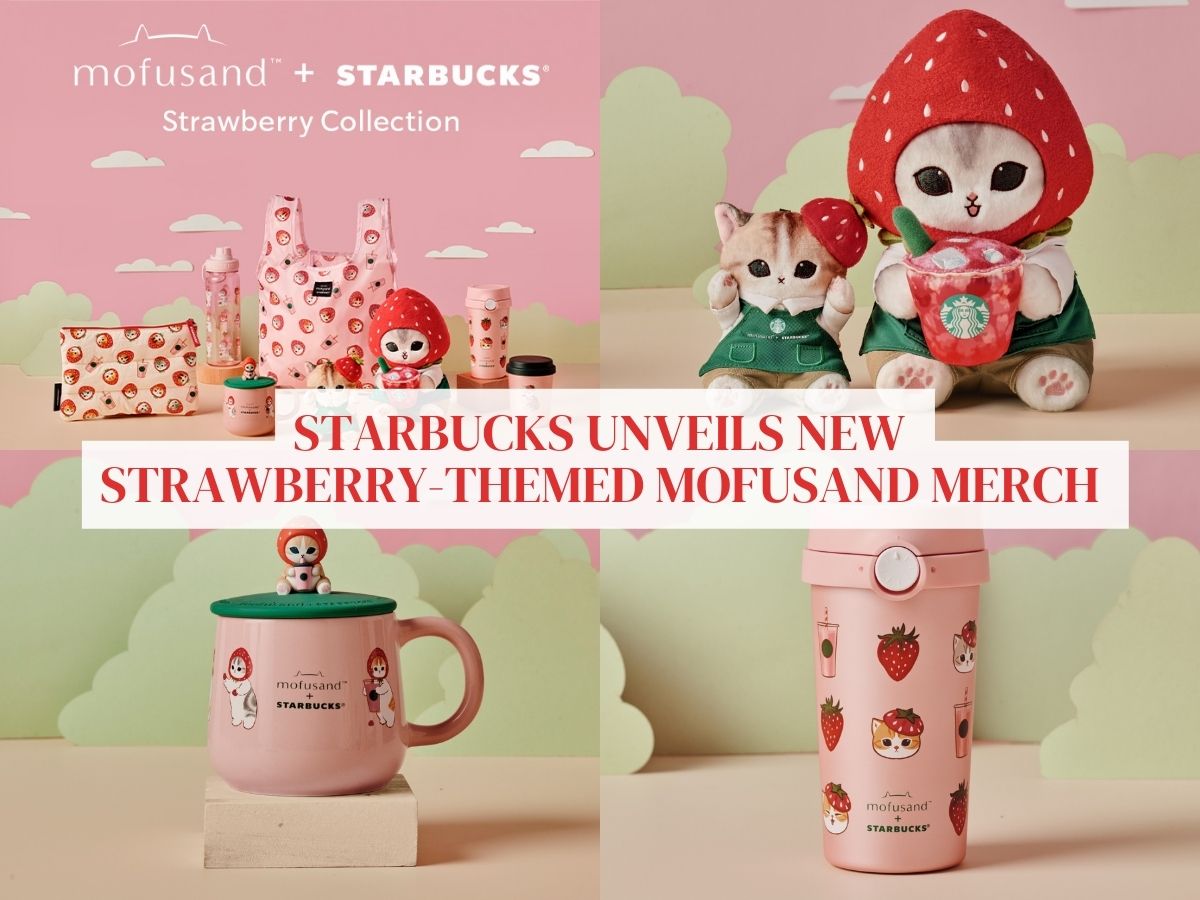 New Starbucks x Mofusand strawberry collection available from Aug 20