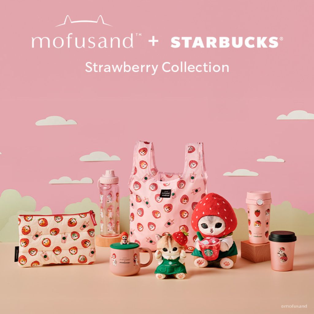 Starbucks x Mofusand strawberry collection