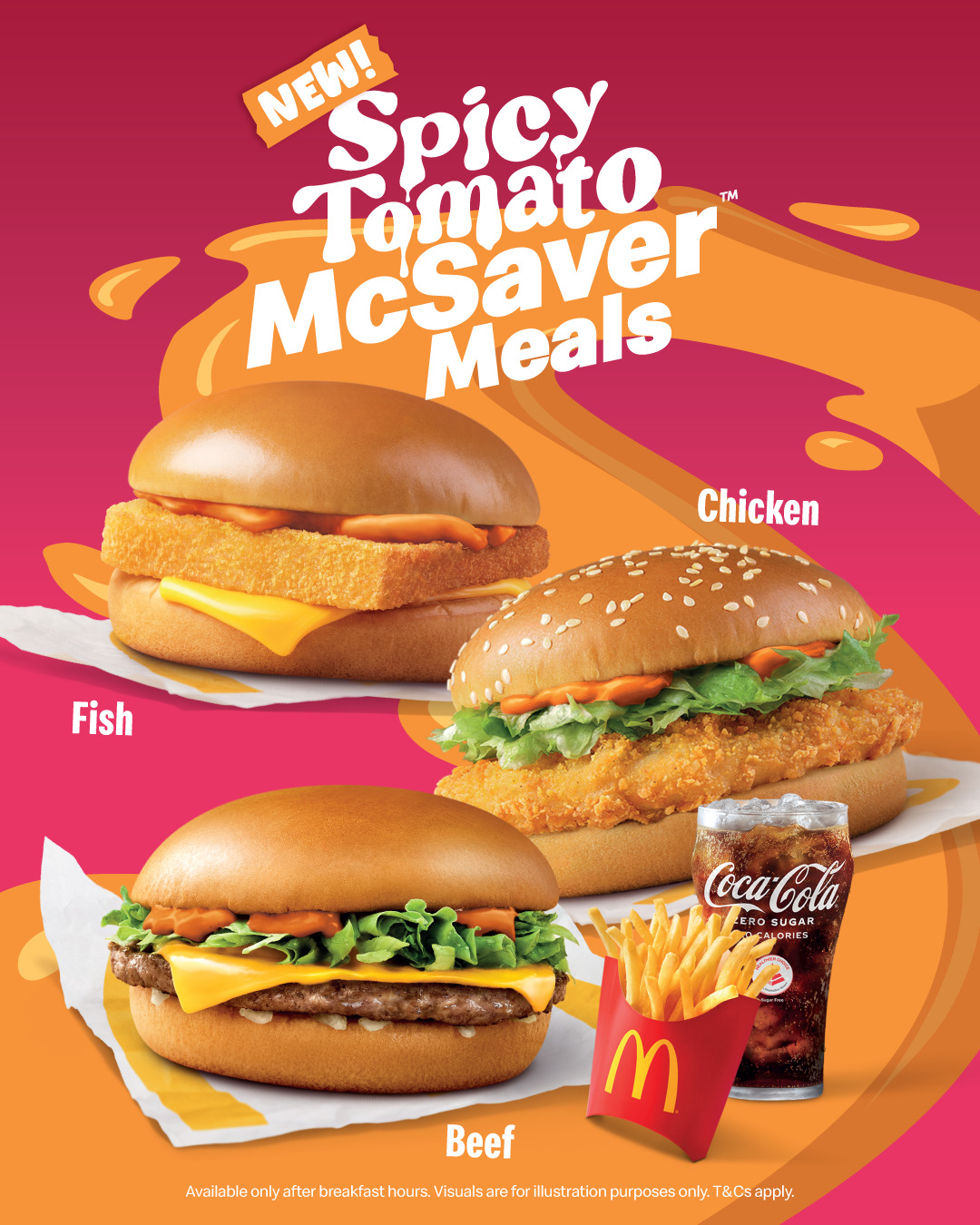 Photo: McDonald’s Singapore McDonald's spicy tomato wrap