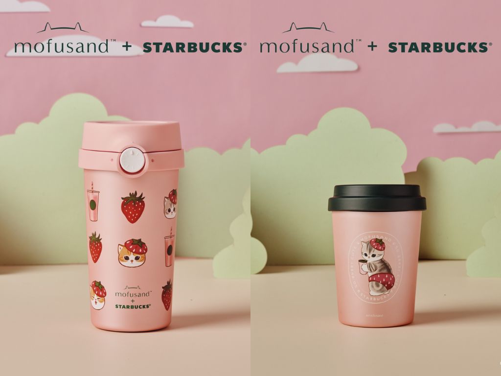 Starbucks x Mofusand strawberry collection