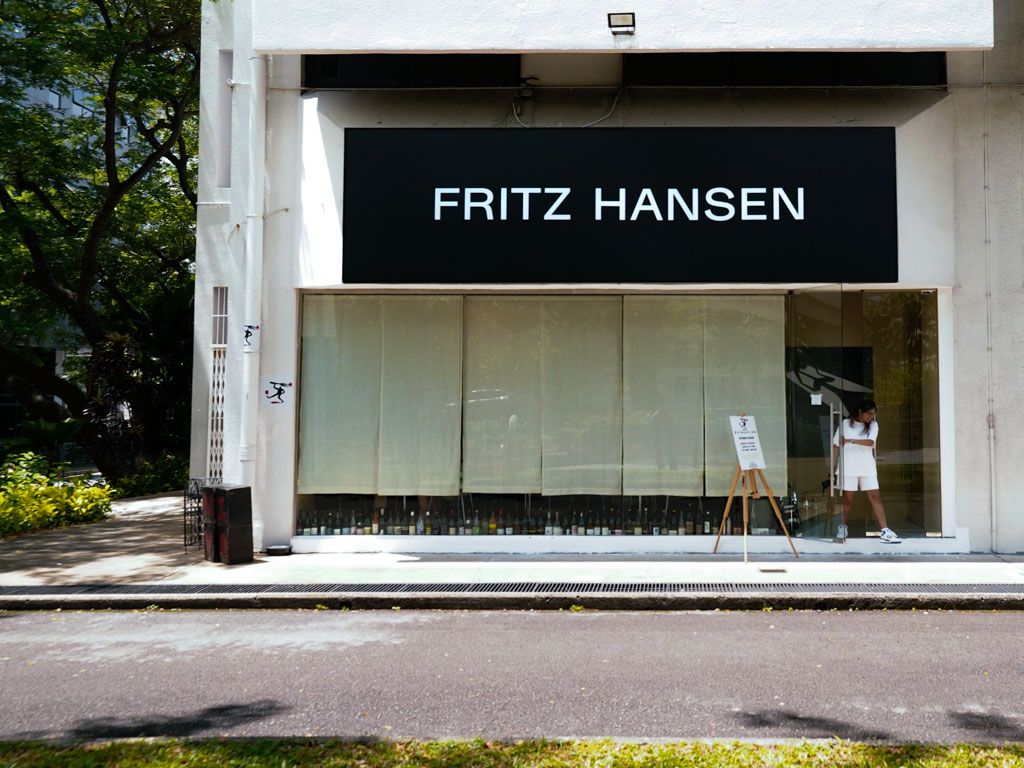 This opening sees the trio partnering with Fritz Hansen at its Henderson showroom. Photo: Evan Mua/HungryGoWhere revolution wine bistro