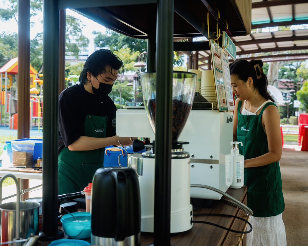 Genista Lane Kopi uses artisanal brewing methods, such as freshly ground beans and espresso machines to elevate flavours in traditional Nanyang coffee. Photo: Ravin Thiruchelvam/HungryGoWhere genista lane kopi