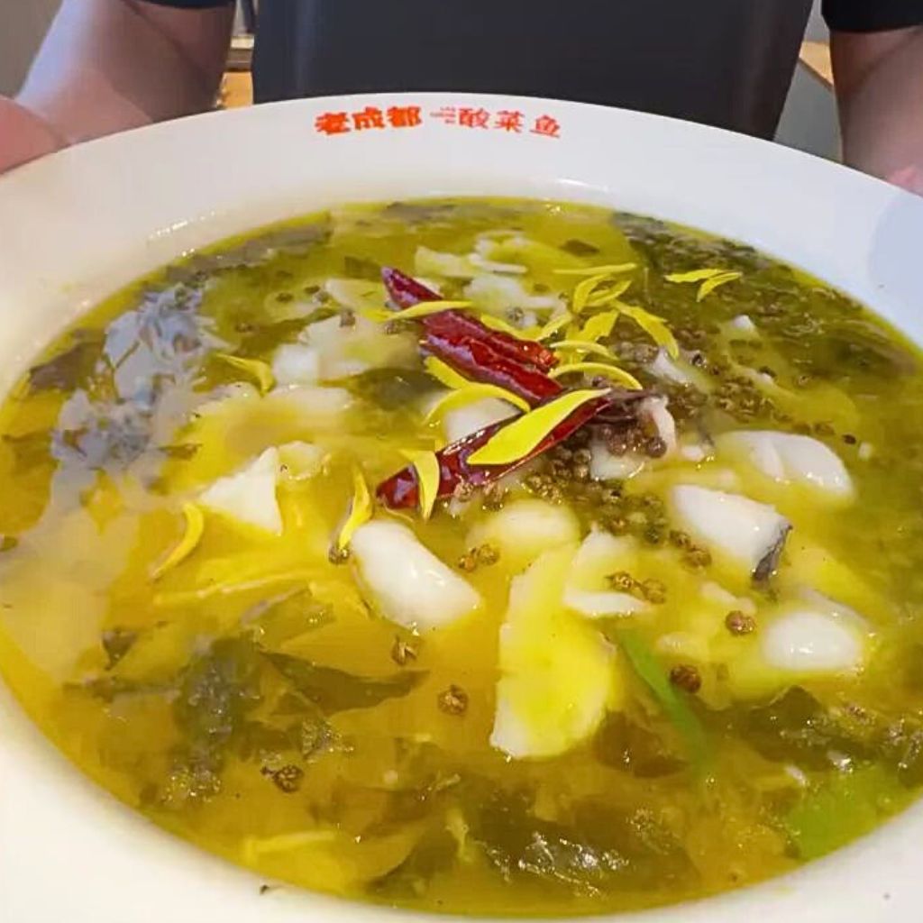 Boiled fish with Sichuan pickles. Photo: Old Chengdu/Instagram suan cai yu singapore