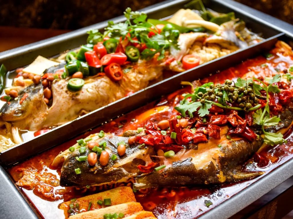 Dual pot in pickled cabbage and spicy fragrant flavours. Photo: Chong Qing Grilled Fish/Instagram suan cai yu singapore