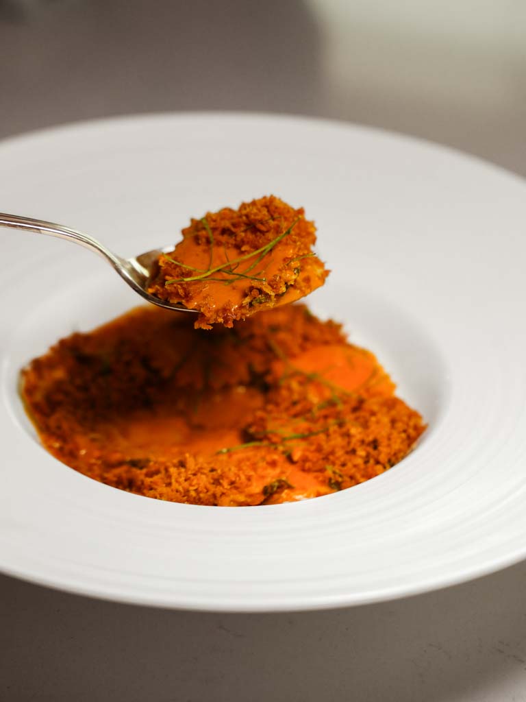 Rendang ravioli. Photo: Evan Mua/HungryGoWhere revolution wine bistro