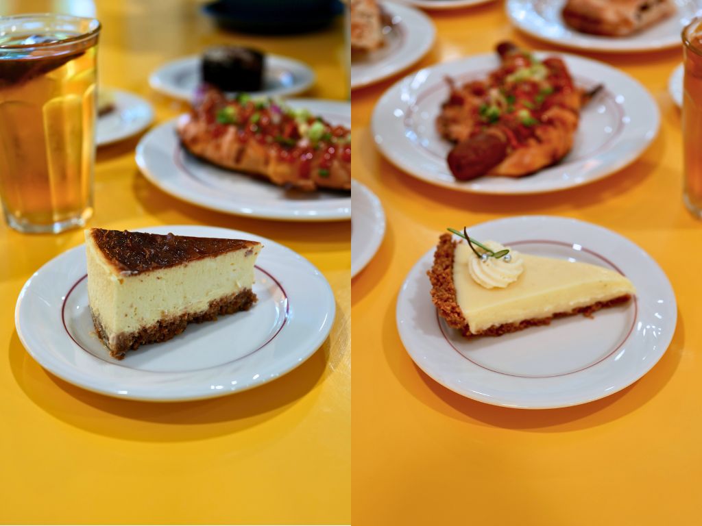 Hokkaido cheesecake (left) and key lime pie (right). Photos: Shannon Yap/HungryGoWhere the weirdoughs