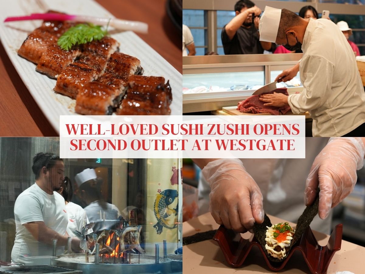Sushi Zushi opens its second outlet in the West with binchotan grills and boozy pairings