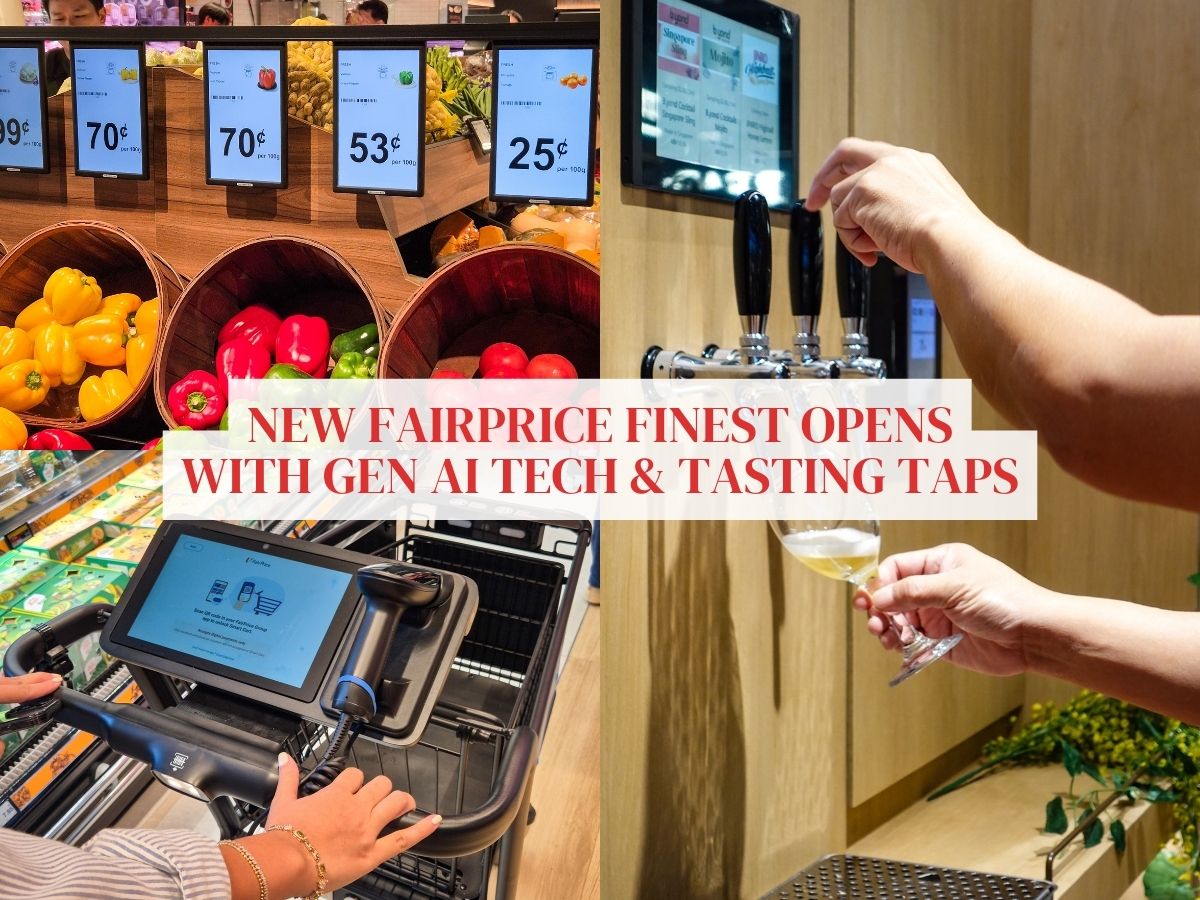 Fairprice Finest at Punggol Coast Mall has Smart Carts, wine tasting taps, and health AI recommender